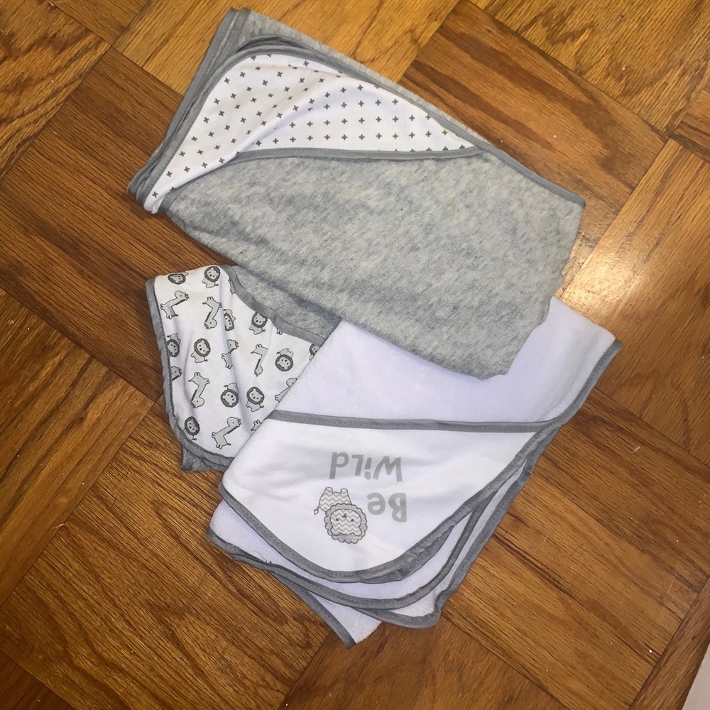 Baby bath towels bundle